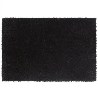 Berkfield Home Door Mat Black 40x60 cm Tufted Coir in Brown