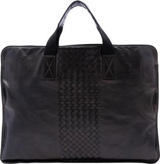 Bottega Veneta Pre-owned Bottega Veneta Intrecciato Trimmed Leather Soft Briefcase Unisex ELT0CJVG6MUMJMD2