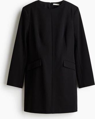 H&M Short Dress in Black at Nordstrom, Size Xx-Small