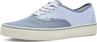 Vans Authentictm Skate Shoes Stripes Glacial Slate : Mens 10.5 - Womens 12 Medium, Canvas/Leather
