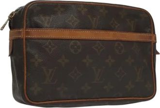 Louis Vuitton Pre-owned Tela clutches - - Pre-owned - Donna - Marrone - ONE SIZE
