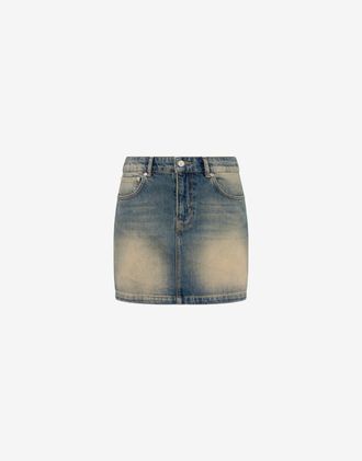 Moschino Cotton denim miniskirt - Blue