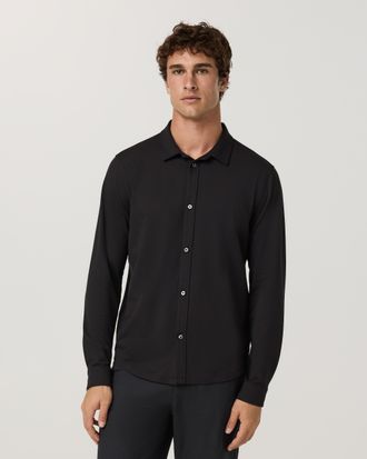 Vuori Clothing Long Sleeve Ponto Button Down Shirt | Light Heather Grey | Medium