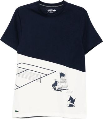 Lacoste T-shirt con stampa - Blu