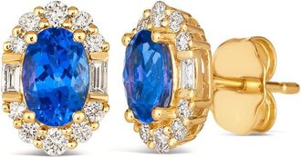 Le Vian Ladies Baguette Stud Earrings set in 14K Honey Gold TSQA 3