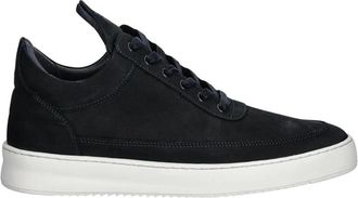 Filling Pieces Low Top Ripple Nubuck - Heren - Sneakers - Blauw - 42 EU - Leer - Schoenen