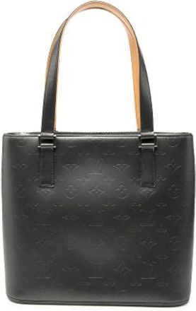 Louis Vuitton Pre-owned Tote Bags, female, Gray, Size: ONE SIZE Pre-owned Leather Tote