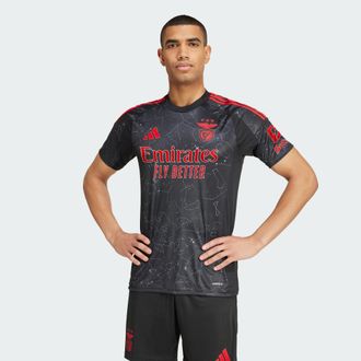 adidas adidas Performance Mens Benfica 24/25 Away Jersey - Black Recycled Material - Size X-Small
