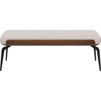 Kare Design Banco marc plateado 140cm