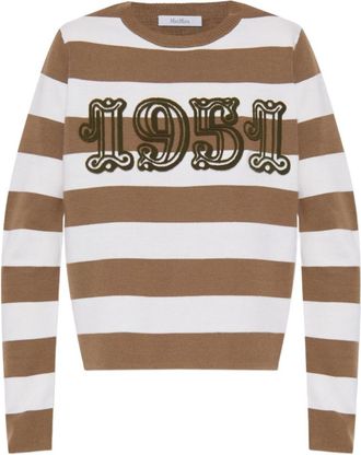 Max Mara Brown Striped Sweater
