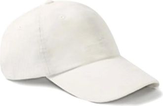 Stone Island Cappello da baseball a coste con logo ricamato - Bianco