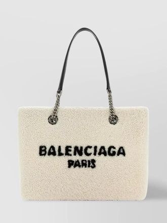 Balenciaga duty free m shearling shoulder bag