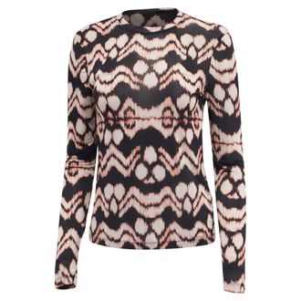 Ulla Johnson Aurelia Turtleneck in Multicolor Rayon