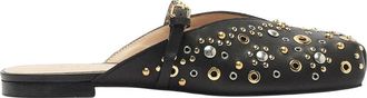 Farm Rio Farm Rio Studded Square Toe Leather Ballerina Flat