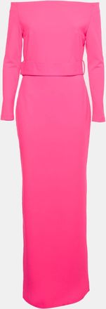 Solace London Ultra Pink Stretch Crepe Sabina Maxi Dress
