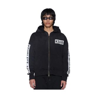 Ksubi Zip-throughs, male, Gray, Size: 2XL Kings Halen Zip Hoodie