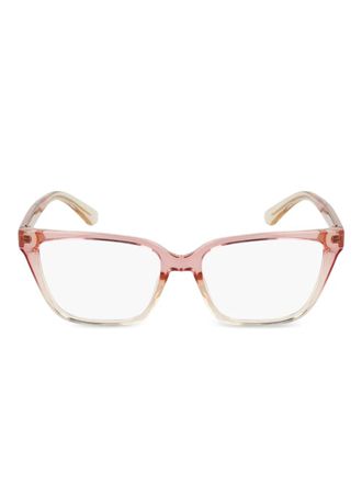 Calvin Klein rectangle-frame ombre-effect glasses - Pink
