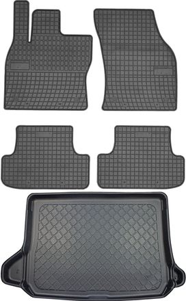 OEM Audi Q2 Crossover De Octubre De 2016. Juego De Alfombrillas De Goma Para Coche Y Alfombrilla Para Maletero
