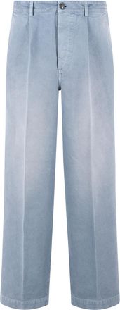Marni Hellblaue Baumwollhose von Marni