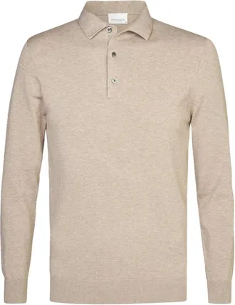 Profuomo Heren, Tops, Beige, Maat: 2XL Katoen