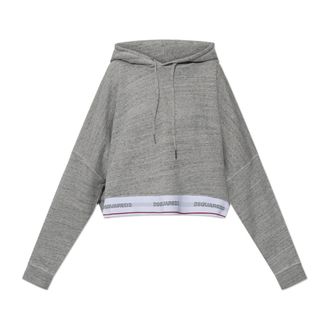 Dsquared2 Hoodies, female, Gray, Size: 2XS Hoodie
