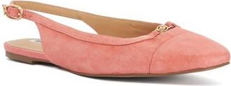 Dune London Hanna Slingback Cap Toe Flat in Pink at Nordstrom, Size 7.5Us