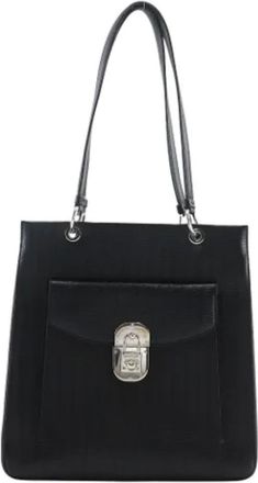 Ferragamo Pre-owned Shoulder Bags, female, Black, Size: ONE SIZE Pre-owned Leather shoulder-bags