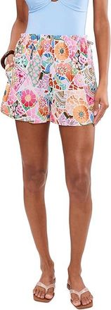 Seafolly BeachBoheme Side Drawstring Shorts Womens Swimwear Parfait Pink : LG, Linen/Tencel