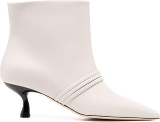 Malone Souliers Lionne 45mm leather ankle boots - women - Calf Leather/Calf Leather/Calf Leather - 37 - Neutrals