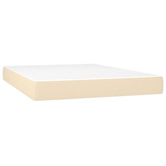 vidaXL Vidaxl - Colch&oacute;n De Muelles Ensacados Tela Color Crema 140x190x20 Cm