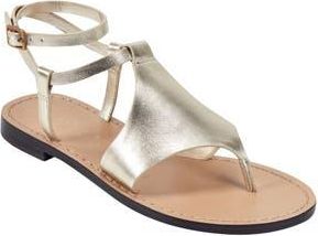Marc Fisher Lille Ankle Strap Sandal in Gold at Nordstrom Rack, Size 9.5