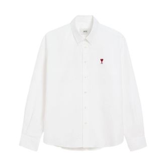 Ami Formal Shirts, male, White, Size: XL White Shirt Classic Style