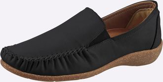 Loretta Slipper LORETTA, Damen, Gr. 36, schwarz, Glattleder, Schuhe Slipper