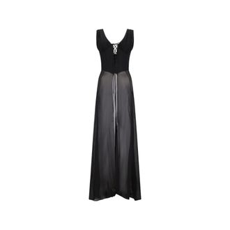 Giuseppe Di Morabito Maxi Dresses, female, Black, Size: M Bustier Maxi Dress