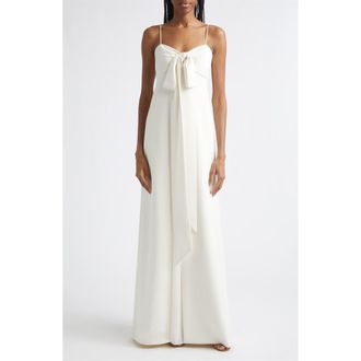 Cinq &agrave; Sept Amberly Sweetheart Maxi Dress in Ivory at Nordstrom, Size 10