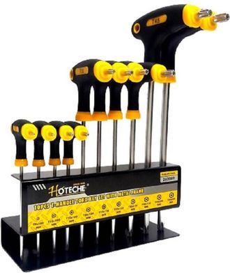 Trade Shop Trade Shop - Juego De Llaves Torx De 10 Piezas Con Mango De Destornillador En T 262009