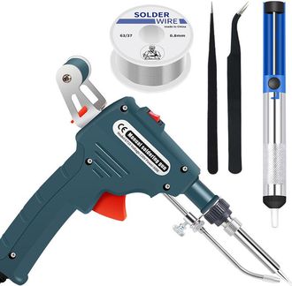 OEM Kit De Soldador Electr&oacute;nico De 60 W, Bomba Desoldadora, Cables De Soldadura, Soporte Y Destornillador Phillips Para Reparaci&oacute;n De Autom&oacute;viles (verde)