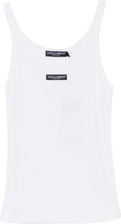 Dolce & Gabbana Ribbed Logo-label Tank Top