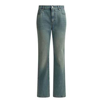 Alexander McQueen Alexander McQueen, Straight Jeans, female, Blue, Size: W26 Straight Leg Jeans