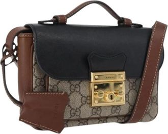 Gucci Pre-owned Cross Body Bag - Dames - Vintage Schoudertas - Beige - ONE Size - Vintage