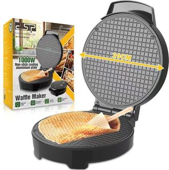 OEM Gofrera De 1000 W, Gofrera Redonda Comercial, M&aacute;quina Para Hacer Conos De Helado, M&aacute;quina Para Hacer Rollitos De Huevo, Revestimiento Antiadherente, C