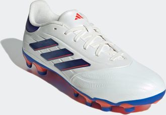 adidas Fussballschuh ADIDAS PERFORMANCE COPA PURE 2 LEAGUE MG, Damen, Gr. 42,5, weiss (cloud wei&szlig;, lucid blau, solar rot), Leder, Synthetik, Schuhe Fussballs