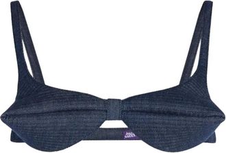 Jean Paul Gaultier Flat Conic Denim Bra - Dames - BHs - Blauw - XS - Denim - Ondergoed