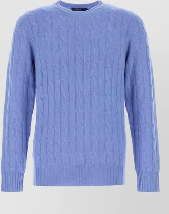 Polo Ralph Lauren cashmere sweater cable knit ribbed detailing