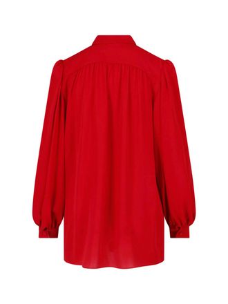 Valentino Womens Shirts Red Silk