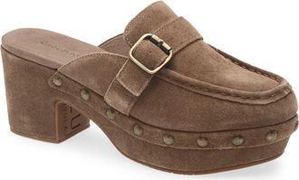 Chocolat Blu Genni Platform Loafer Mule in Toffee Suede at Nordstrom, Size 8.5