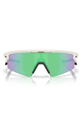 Oakley Gender Inclusive Sphaera Strike 37mm Shield Sunglasses in Matte Mist /Prizm Road Jade at Nordstrom