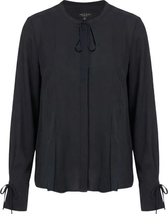 Rag & Bone Blusa Arden plissettata - Nero