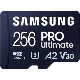 Samsung Tarjeta Microsd Con Lector De Tarjetas Pro Ultimate 256 Gb Tarjeta De Memoria Microsdxc Memoria Flash U3, V30, A2