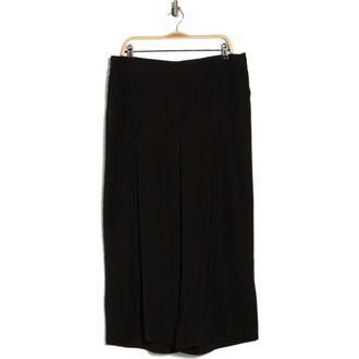 Max Studio Brushed Twill Crop Wide Leg Pants in Black at Nordstrom Rack, Size 3 X